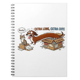 Extra Lång Extra Söt Dachshund Anteckningsbok
