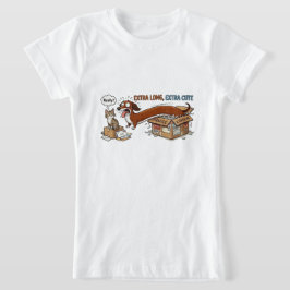 Extra Lång Extra Söt Dachshund T Shirt
