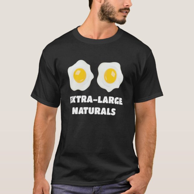 Extra Large Natural Eggs T Shirt (Framsida)