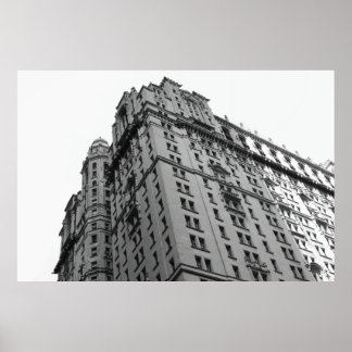 Extra Large New York City B&W-Byggnad Poster