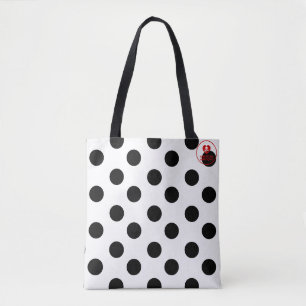 Extra Large Polka Dot - Tote Tygkasse