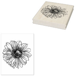Extra Large Solros Blommar Blommigt Botaniska  Stämpel