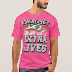 Extra lever en snygg videospelskontroll Retro Boy T Shirt