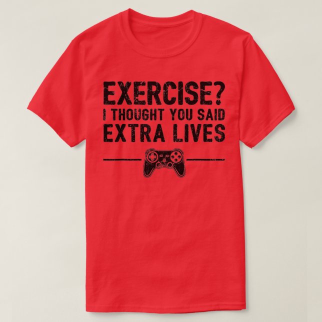 Extra lever en snygg videospelskontroll Retro Boy T Shirt (Design framsida)