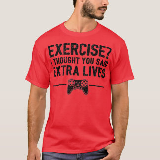 Extra lever en snygg videospelskontroll Retro Boy T Shirt