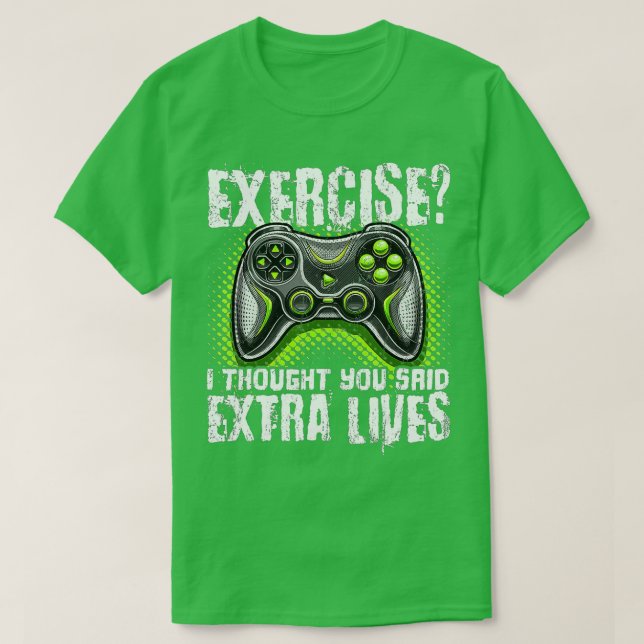 Extra lever en snygg videospelskontroll Retro Boy T Shirt (Design framsida)