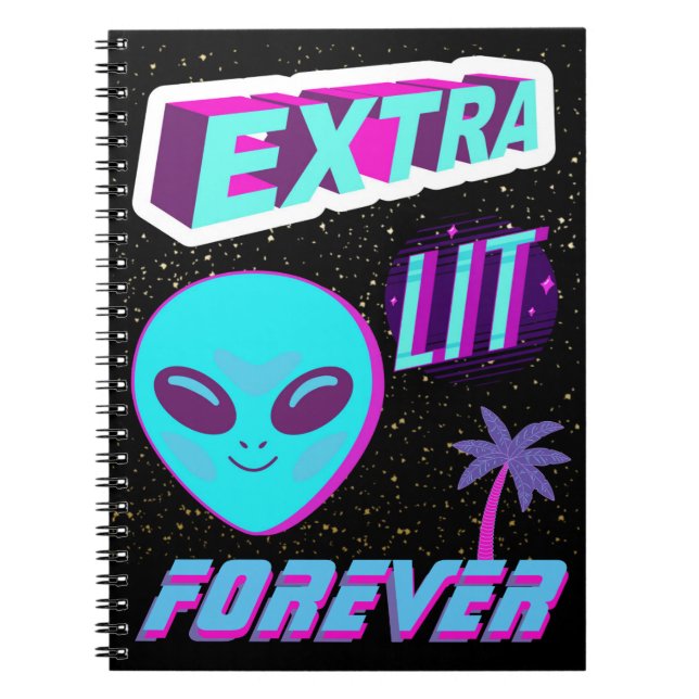EXTRA LIT FOREVER ANTECKNINGSBOK (Framsidan)