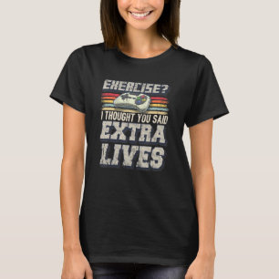Extra Liv Spelkontroll Retro Gamer Pojke T Shirt
