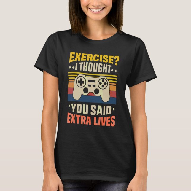 Extra Liv  Spelkontroll Vintage Spelare B T Shirt (Framsida)