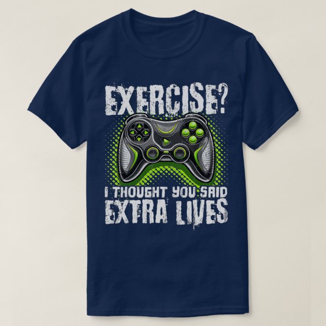 Extra Lives Funny Video Game Controller Retro  Boy T Shirt (Design framsida)