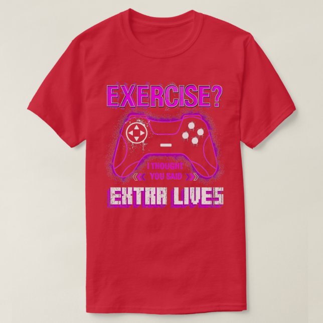 Extra Lives Funny Video Game Controller Retro  Boy T Shirt (Design framsida)