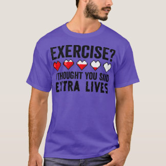 Extra Lives Funny Video Game Controller Retro Boy T Shirt