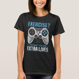 Extra Lives Video Game Controller Retro Gamer Bo T Shirt