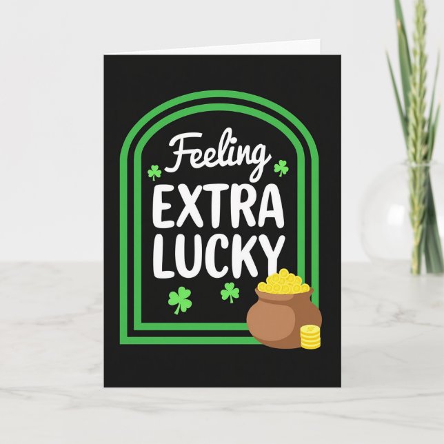 Extra Lucky Feeling-kort Kort (Framsida)