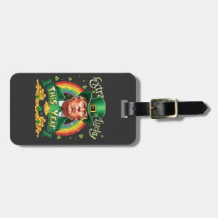 Extra Lucky i år St Patrick Day Trump Leopard Bagagebricka