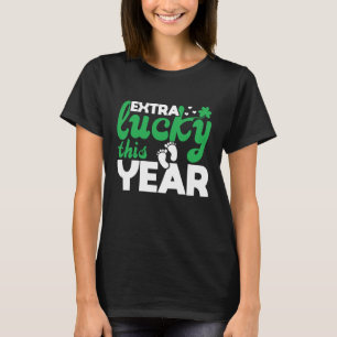 Extra Lucky i år, St patricks day Gravid och T Shirt