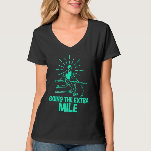 Extra Mile Cross Country  Runners Track T Shirt (Framsida)