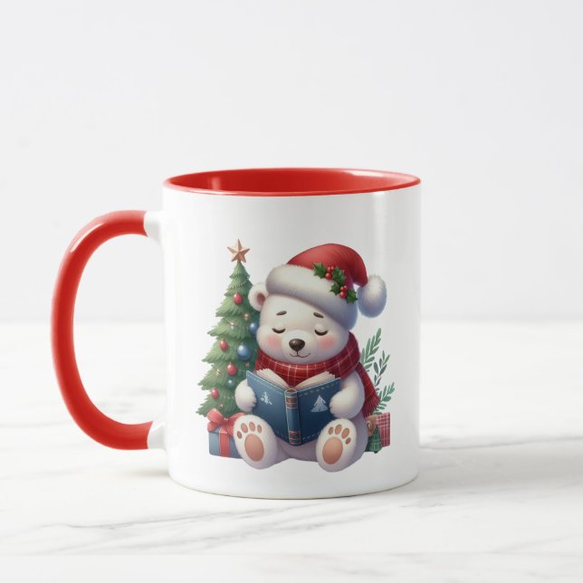 Extra monogram på jultomtens polar mugg (Vänster)