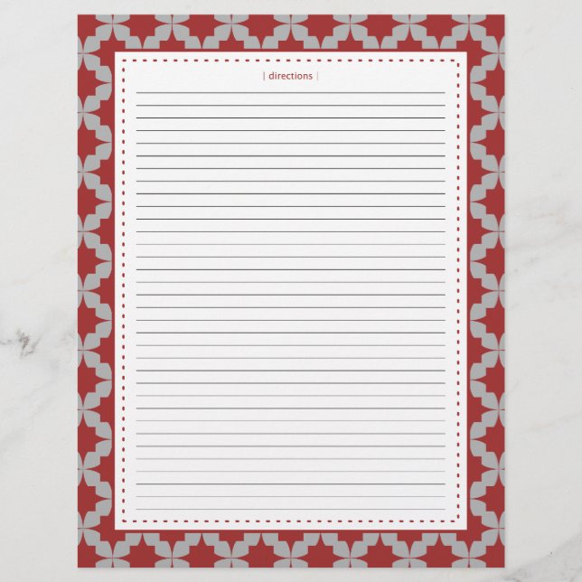 Extra mottagarsidor för Red Retro Star (Framsida)