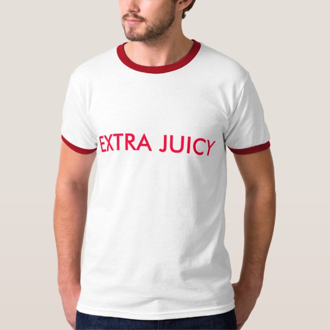 EXTRA SAFTIG klubb T Tee Shirt (Framsida)