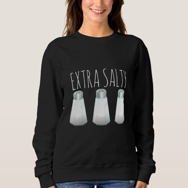 Extra Salty Cooking Chef Cook Culinary T Shirt (Framsida)