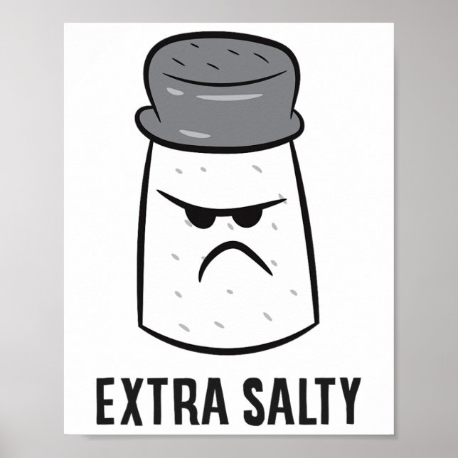 Extra Salty Funny Salty Gamer Poster (Framsidan)