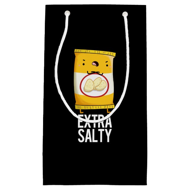 Extra Salty Funny Salty Snack Pun Mörk BG (Framsidan)