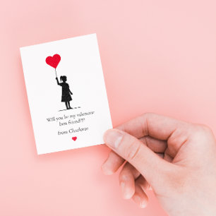 Extra små enkla valentinpresenter för barn anteckningskort