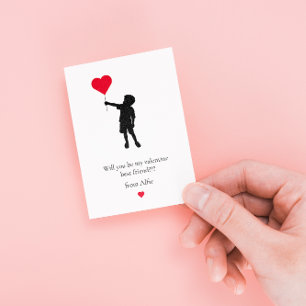 Extra små enkla valentinpresenter för barn anteckningskort