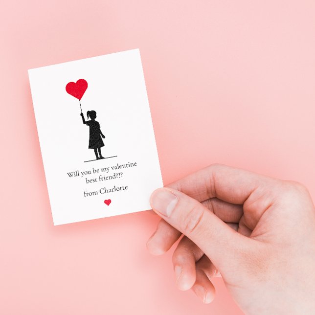 Extra små enkla valentinpresenter för barn anteckningskort (Skapare uppladdad)