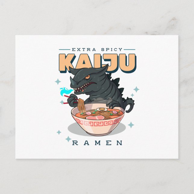 Extra Spicy - Kaiju Ramen - Ramen Fläkt Vykort (Framsida)