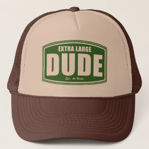 Extra stor Dude som är etablerad på födelse Truckerkeps