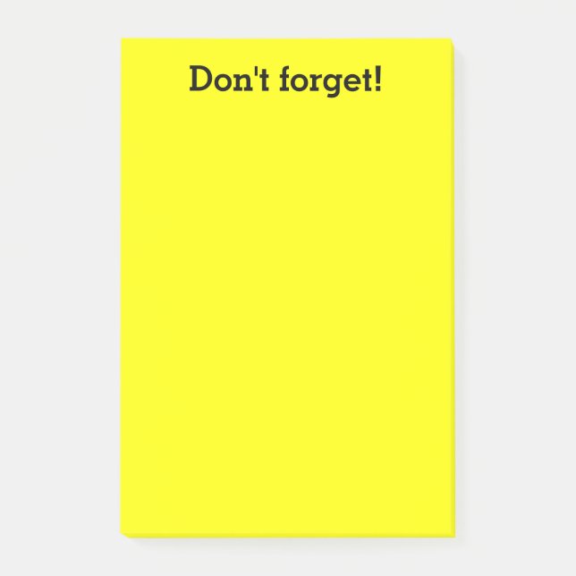 Extra stor gult noterar | post-it block (Framsida)