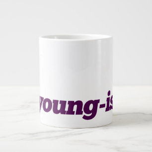 Extra stor kaffekaffe Mugg - #Unga - Lila Jumbo Mugg