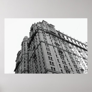 Extra stor New York City B&W byggnadaffisch Poster