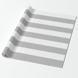 Extra Stora Grått- och Vita Rand-inslagningsmateri Presentpapper