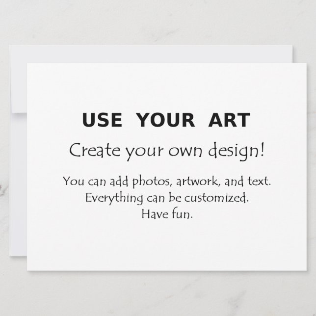 Extra stora jätte vykort inbjudningar med konstbil (Framsida)