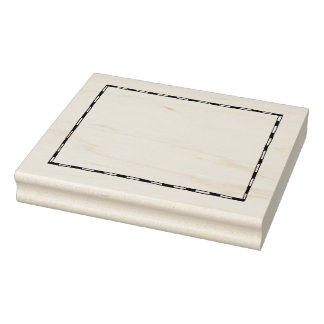 Extra Stora Karta Gräns Rubber Frimärke Stämpel