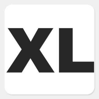 Extra stort fyrkantigt klistermärke