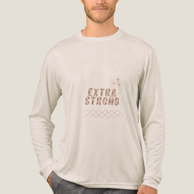 Extra Strong – Built Different T Shirt (Framsida)