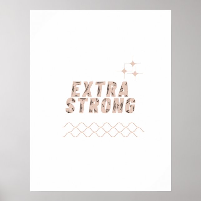 Extra Strong – Unbreakable Mindset Poster (Framsidan)