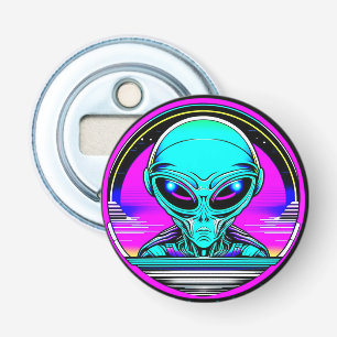 Extra Terrestrial Alien som flyger i UFO Flasköppnare