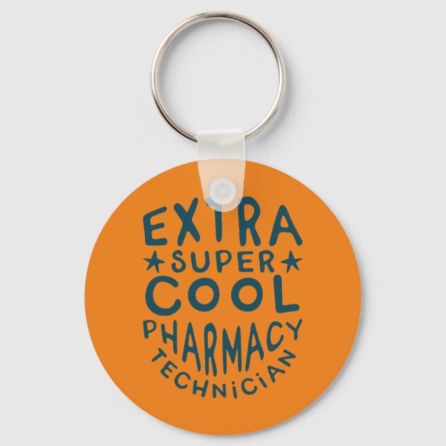 Extra Toppen Coola Pharmacy Technician Nyckelring (Framsida)