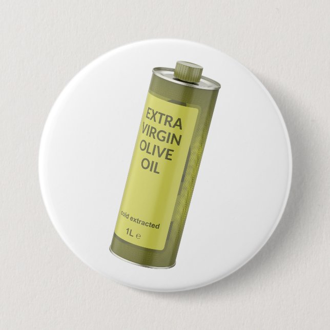 Extra virgin olive oil in a round tin bottle knapp (Framsida)