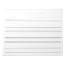 Extra Wide Rule Music Manuscript Papper för barn