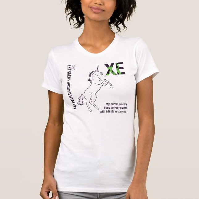 Extraenvironmentalist Unicorn Tee (Framsida)