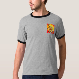 Extrakute Anime Leopard Kattunge Rainbow Head Band Tee Shirt