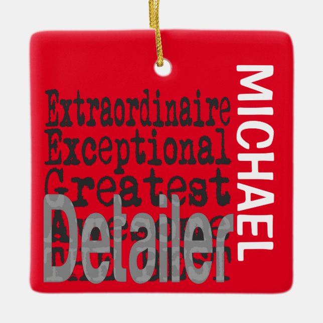 Extraordinaire-ANPASSNINGSBAR för detaljerad infor Julgransprydnad Keramik (Framsida)