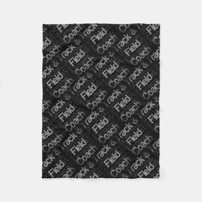 Extraordinaire fält Hockey Player Fleecefilt (Framsidan)