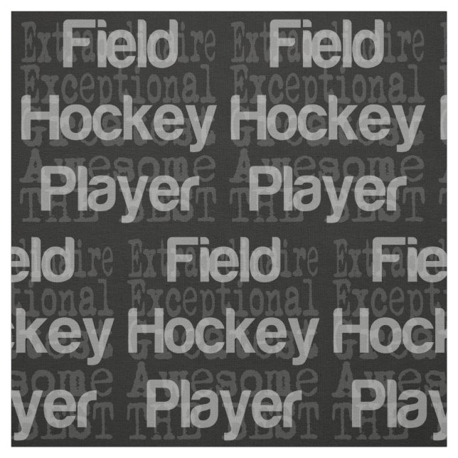Extraordinaire fält Hockey Player Tyg (Provkarta)